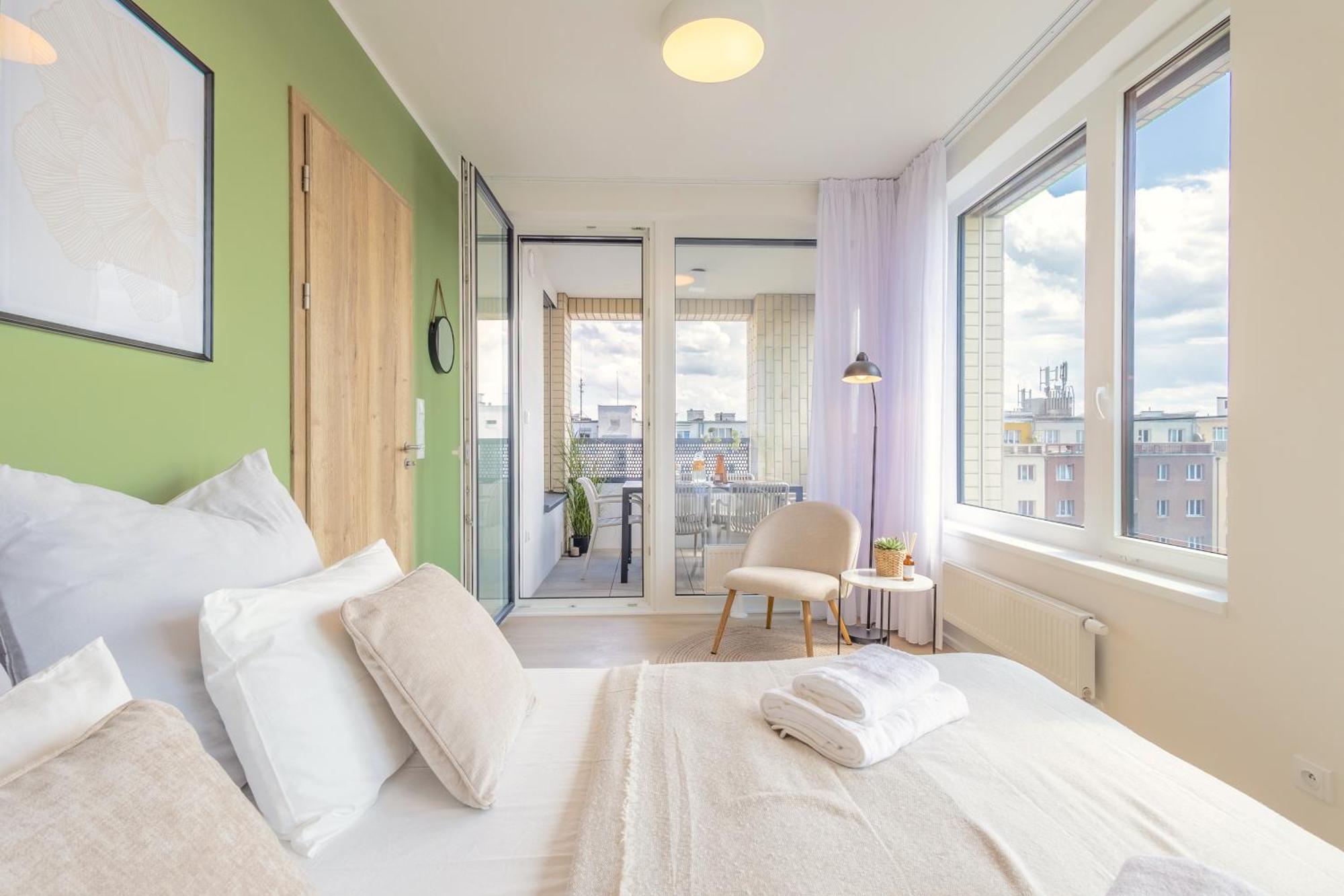 Apartamento Bright 2Br - 8Th Floor, Balcony, Free Parking - By Gravity Praga Exterior foto
